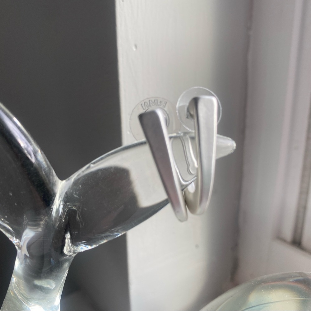 Minimalist Silver-Tone Hoop Earrings